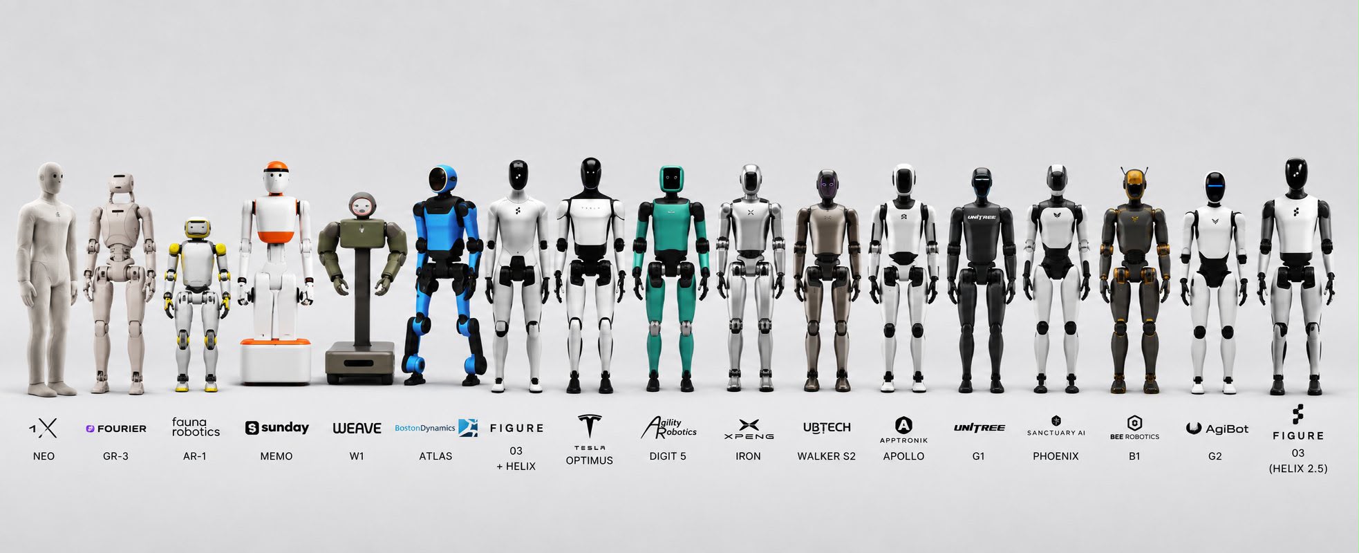 Przegląd robotów humanoidalnych 2026 — wybór 15 modeli od 15 producentów